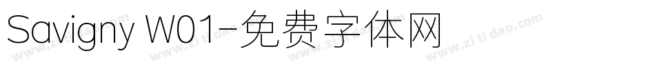 Savigny W01字体转换